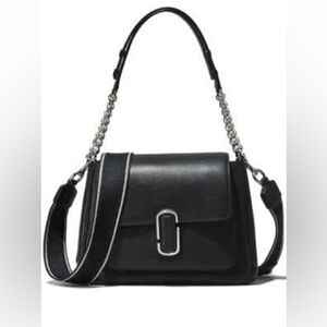 Marc Jacobs The J Marc Chain Satchel in black leather